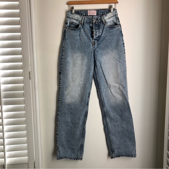 Revice size 26 Venus Crop Straight Leg Star Jeans - Picture 2 of 8